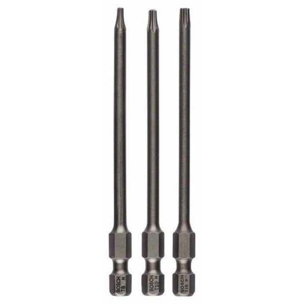 BOSCH 3-delni set bitova odvrtača ekstra-tvrdi 2607001759, T8; T10; T15; 89 mm