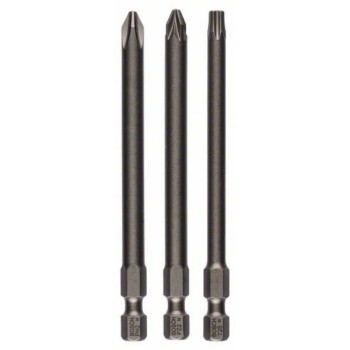 BOSCH 3-delni set bitova odvrtača ekstra-tvrdi 2607001767, PH2; PZ2; T25; 89 mm