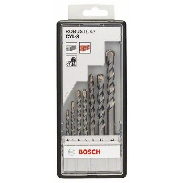 BOSCH 7-delni Robust Line set burgija za beton CYL-3 2607010545, 4; 5; 6; 6; 8; 10; 12 mm