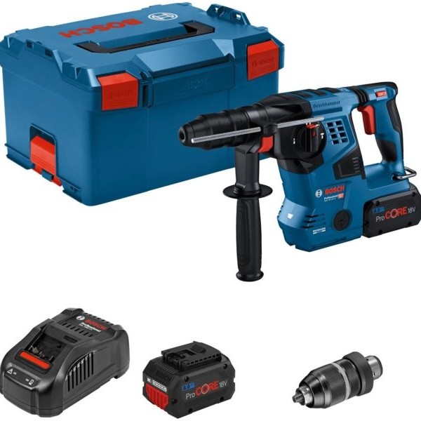 BOSCH Akumulatorska hamer bušilica GBH 18V-28CF + 2x ProCORE 8 Ah, 0611921002