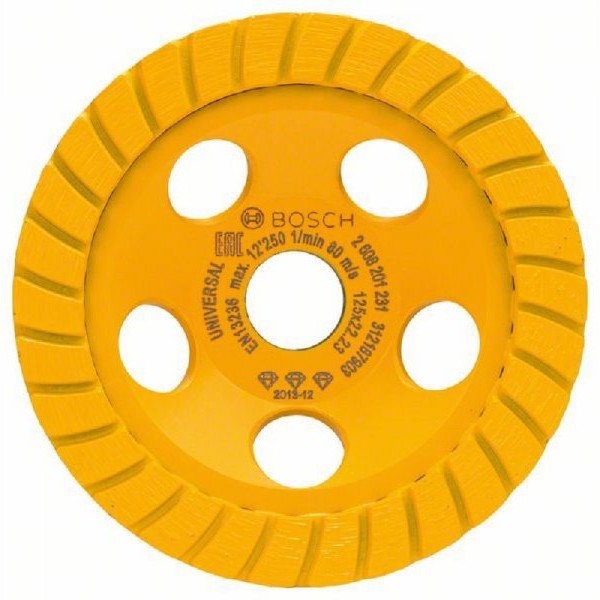 BOSCH Dijamantska lončasta ploča Best for Universal Turbo 2608201231, 125 x 22,23 x 5 mm