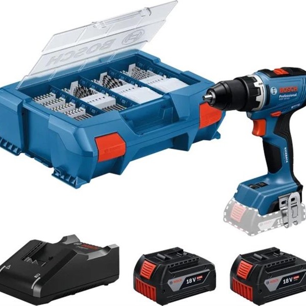 BOSCH GSR 18V-65 Professional Akumulatorska bušilica-odvrtač sa 2 x akumulatora GBA 18V 4.0Ah, 06019N3207