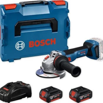 BOSCH GWS 18V-11 Professional Akumulatorska ugaona brusilica u L-BOXX 136 sa dodatnom drškom, 06019N4103