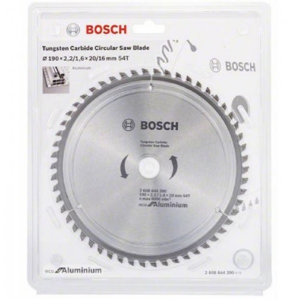 BOSCH List kružne testere Eco for Aluminium 190 x 2.4;1.6 x 20 54 T