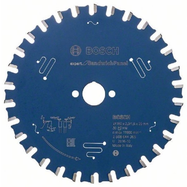 BOSCH List kružne testere EX SH H 160x20-30  2608644365