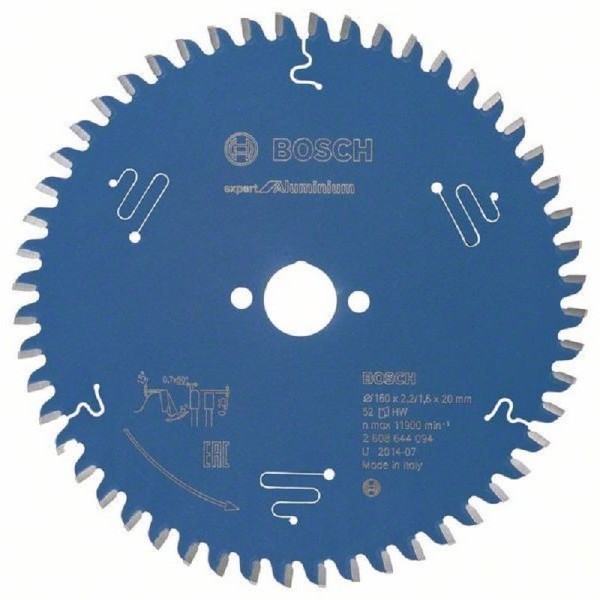 BOSCH List kružne testere Expert for Aluminium 2608644094, 160 x 20 x 2,2 mm, 52