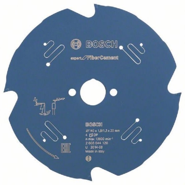 BOSCH List kružne testere Expert for Fibre Cement 140 x 20 x 1,8 mm, 4 2608644120, 140 x 20 x 1,8 mm, 4