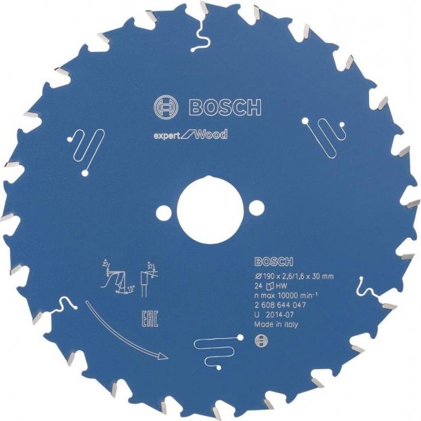 BOSCH List kružne testere Expert for Wood 190 x 30 x 2,6 mm, 24 - 2608644047