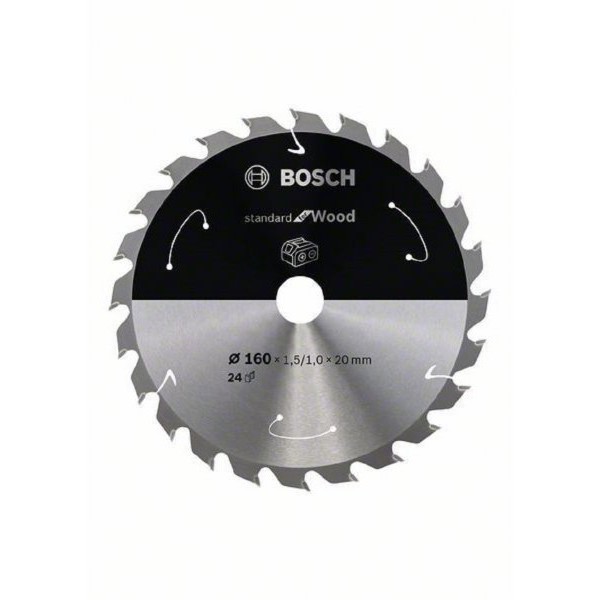 BOSCH List kružne testere za akumulatorske testere 160x20;15.875x1.5;1.0x24T