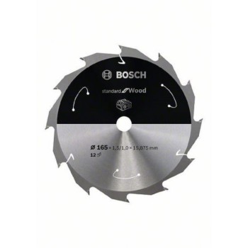 BOSCH List kružne testere za akumulatorske testere 165x15.875x1.5;1.0x12T