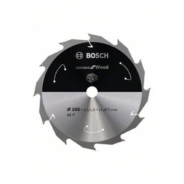 BOSCH List kružne testere za akumulatorske testere 165x15.875x1.5;1.0x12T