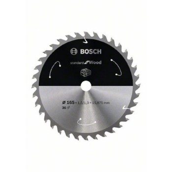 BOSCH List kružne testere za akumulatorske testere 165x15.875x1.5;1.0x36T