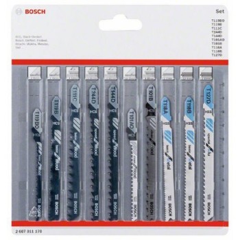 BOSCH List ubodne testere set 10 komada Wood+Metal 2607011170