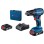 BOSCH plavi alat Akumulatorska vibraciona bušilica - odvrtač GSB 185-Li 18V 2x2.0Ah u koferu 06019K3100