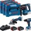 BOSCH plavi alat Akumulatorski set alata GSR 18V-65 + GBH 18V-22 + GWS 18V-8 + 2x GBA 18V 5,0Ah + 3x L-BOXX, 0615A5009G