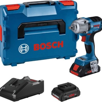 BOSCH plavi alat Akumulatorski udarni odvrtač GDS 18V-450 HC, 18V, 2x4,0Ah, 06019K4002