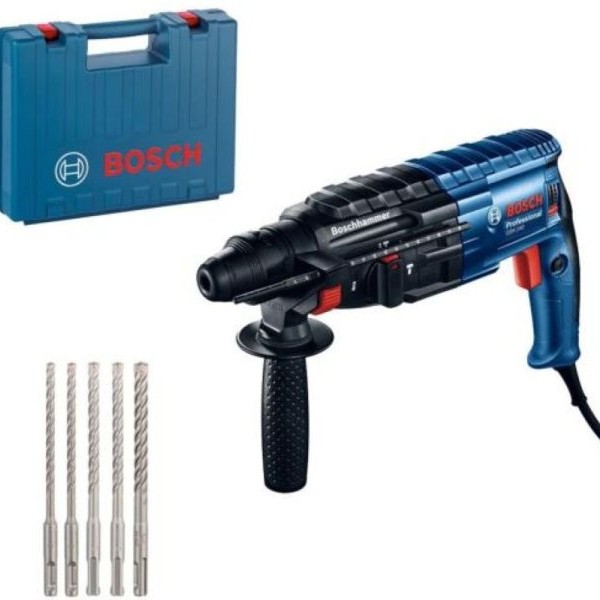 BOSCH plavi alat GBH 240 + SDS plus set, 0615990M99