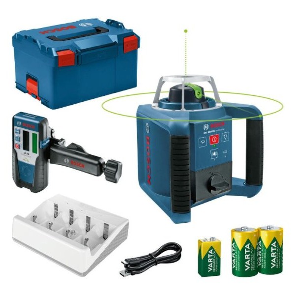 BOSCH plavi alat Građevinski laser GRL 300 HVG + LR 1 G, 0601061704
