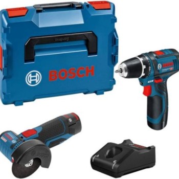 BOSCH plavi alat GSR 12V-15 + GWS 12V-76, 0615990N2U