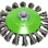 BOSCH Pletena pljosnata četka 115, nerđajuća 2608622109, 115 mm, 0,35 mm, M14