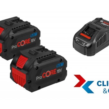 BOSCH Set akumulatora 2x ProCORE 18V 5.5Ah + 1x punjač GAL 1880 CV, 1600A0214C