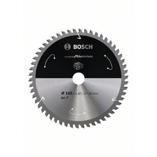 BOSCH Standard for Aluminium list kružne testere za akumulatorske testere 165x1,8x20 T54 2608837763, 165x1,8x20 T54