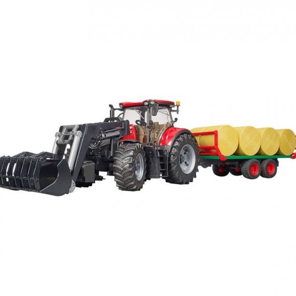 BRUDER Traktor utovarivač sa prikolicom za bale