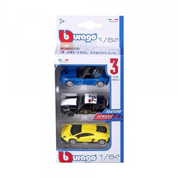 BURAGO AUTOMOBILI 1:64 ASST-BU59030