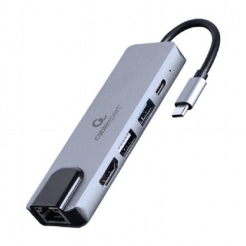 CablExpert A-CM-COMBO5-04 USB-C - HDMI/2xUSB/PD/LAN (30609)