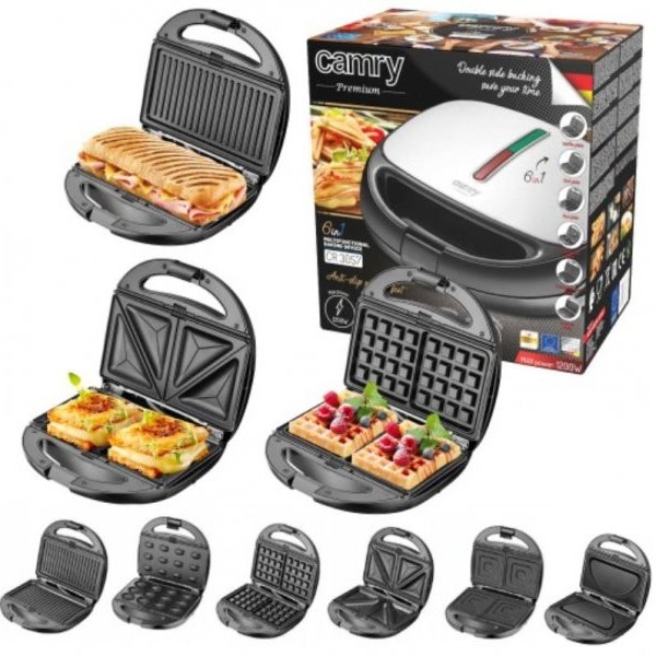 CAMRY CR3057 sendvič toster 6 U 1 sa 1200W