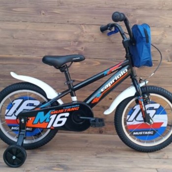 CAPRIOLO BMX 16''HT MUSTANG crno-crveno