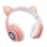 CAT Ear Bežične slušalice svetlo, Roze