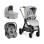 CHICCO Kolica za bebe 3u1 Trio Sistem Bellagio, Siva