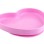 CHICCO Silikonski tanjir, srce, 9m+, roze