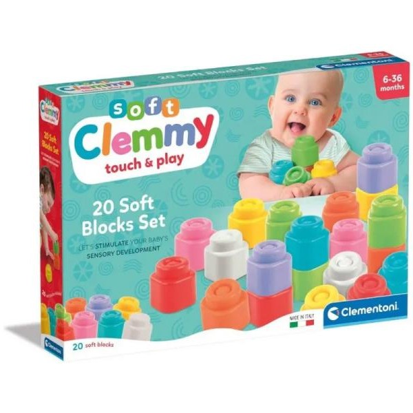 CLEMENTONI CLEMMY CLEMMY KOCKICE SOFT TOUCH 20 KOM ( CL17989 )