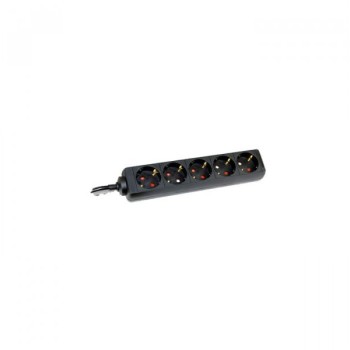 COMMEL Produzni Kabl 5 Utičnice 16A 3500W Crni 3m H05VV-F 3G1,5