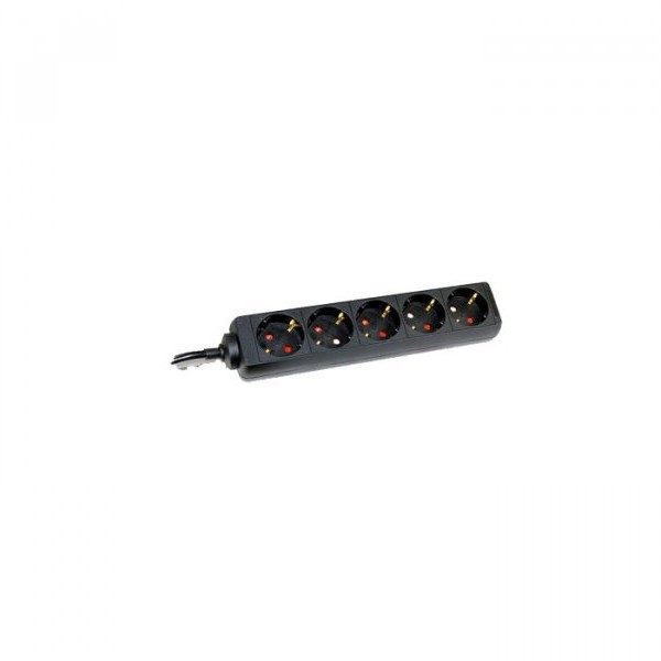 COMMEL Produzni Kabl 5 Utičnice 16A 3500W Crni 3m H05VV-F 3G1,5