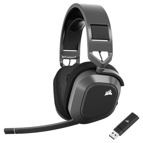 CORSAIR HS80 MAX Steel Sive Bežične gejmerske slušalice