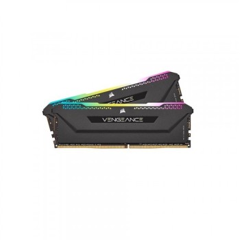 CORSAIR VENGEANCE RGB PRO SL 16GB (2x8GB) DDR4 DRAM 3200MHz C16 Memory Kit — Black CMH16GX4M2E3200C16