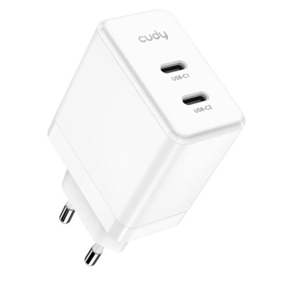 CUDY Cudy CH40_EU Brzi punjac za telefone,laptopove I tablete PD+PPS+QC, 2× USB-C , 40W