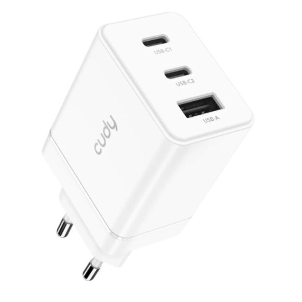 CUDY Cudy CH67_EU Brzi punjac za telefone i tablete 2xUSB-C/1XUSB-A, 67W