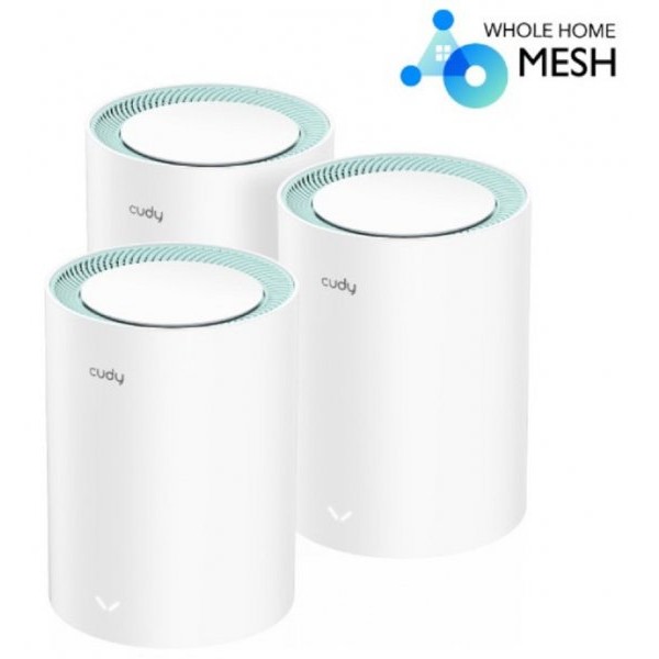 CUDY M1300 AC1200 Dual Band Whole Home Wi-Fi Mesh System ruter