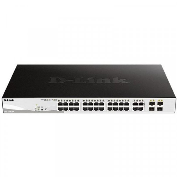 D LINK 28 Gbps Smart Managed PoE Switch 4xSFP DGS-1210-28P