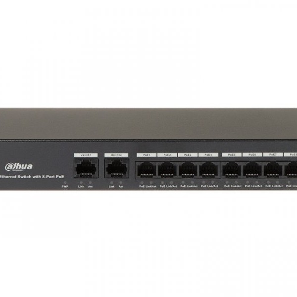 DAHUA PFS3010-8ET-65 10-Port Fast Ethernet Switch with 8-Port PoE