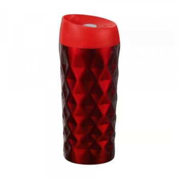 DAJAR DJ84573 Termos šolja sa dvostrukim zidom 400ml 3D crvena