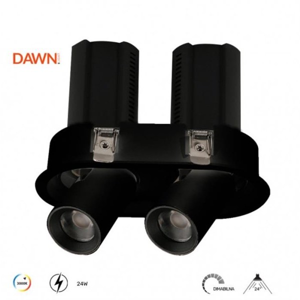DAWN TTV324 24W LED svetiljka crna