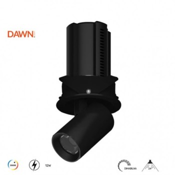 DAWN V324 12W LED svetiljka crna