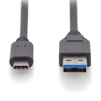 DIGITUS Kabl USB-C na USB-A 1m crni
