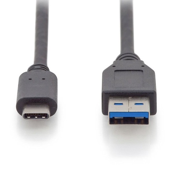DIGITUS Kabl USB-C na USB-A 1m crni