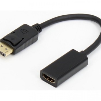 E-GREEN Adapter DisplayPort 1.4(M) - HDMI 2.0(F) kabl 20cm crni